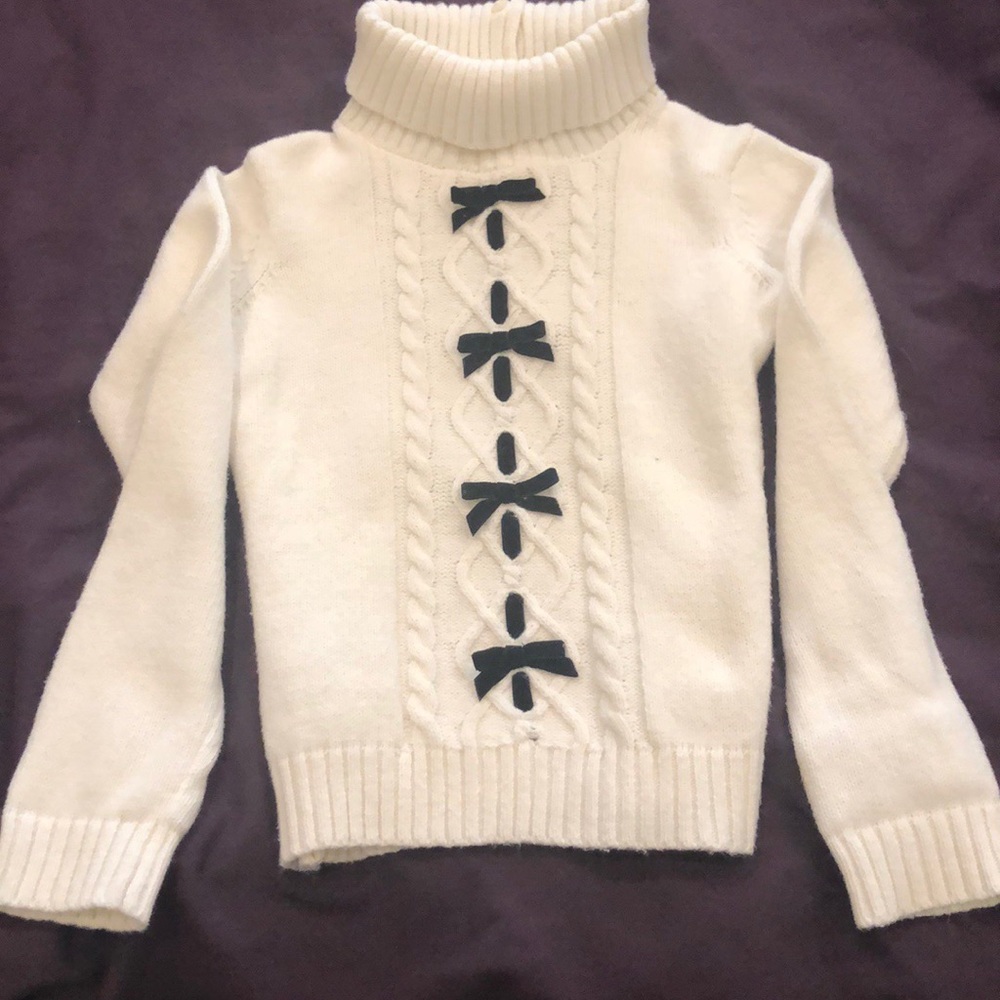 Girls Winter White Ski Sweater